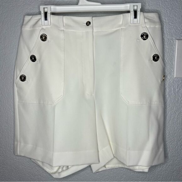 New! Tommy Hilfiger White Dress Sailor Lined Women’s Plus Size Shorts 14 - Picture 3 of 14